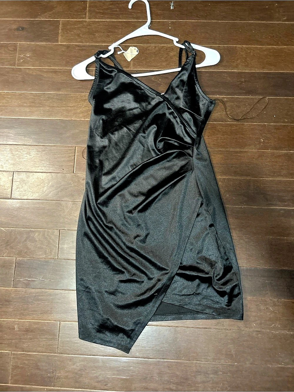 Forever 21 Black Wrap Mini Dress Size Large